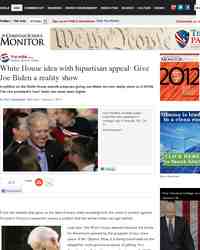White House idea with bipartisan appeal Give Joe: Christian Science Monitor
